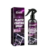 vankin 120ML Auto Plastic Restorer Spray, Revitalizes Dull Surfaces and Provides UV Protection, Waterproof Shine for Vinyl, Rubber, Tires and Dashboard